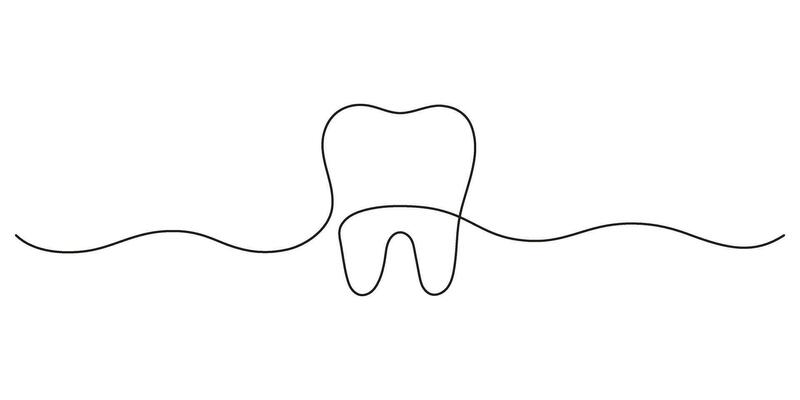 healthy-tooth-continuous-art-line-drawing-dentistry-health-of-teeth-smooth-whole-healthy-tooth-single-hand-drawn-outline-style-illustration-vector