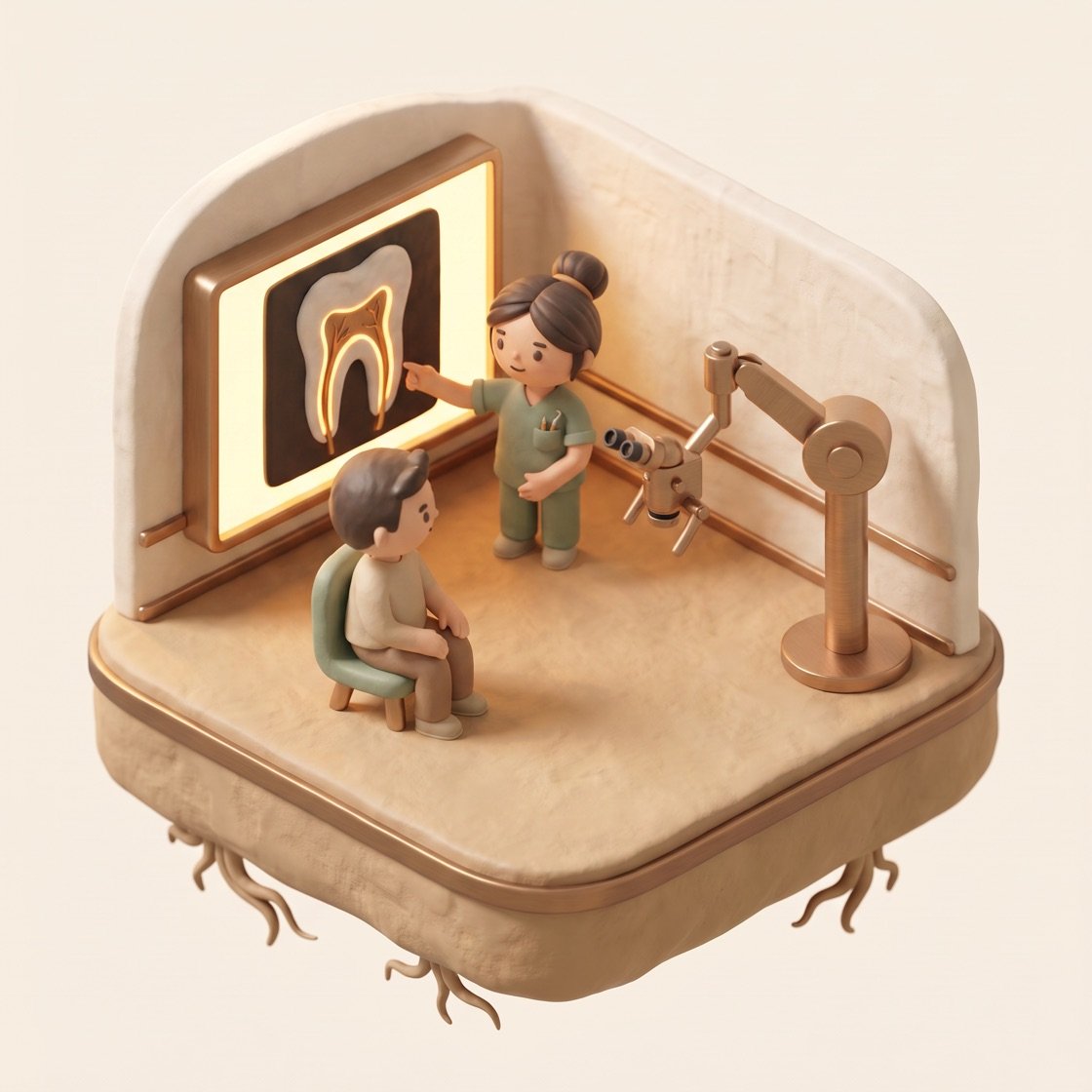 Diagnosis — miniature diorama of Dr Elyssa's routine Diagnosis — miniature diorama of Dr Elyssa's routine