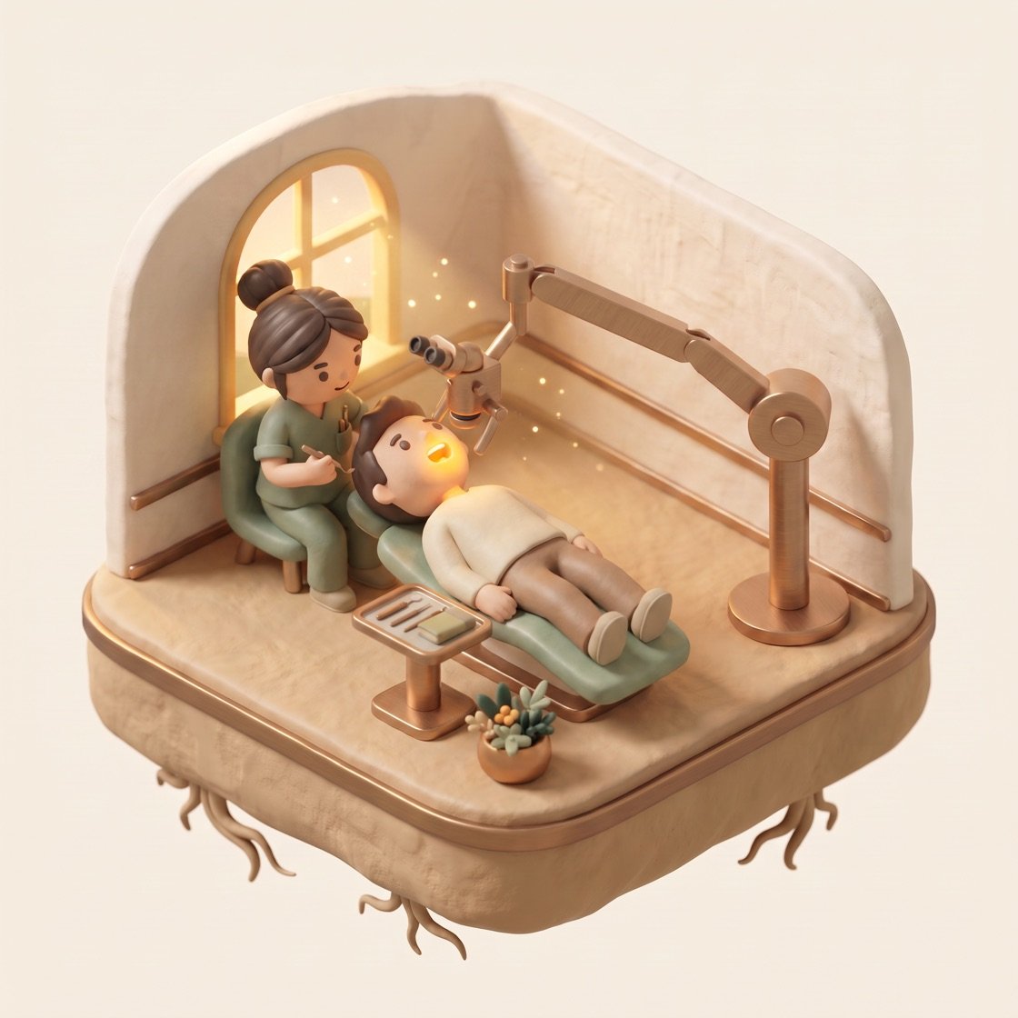 Treatment — miniature diorama of Dr Elyssa's routine Treatment — miniature diorama of Dr Elyssa's routine